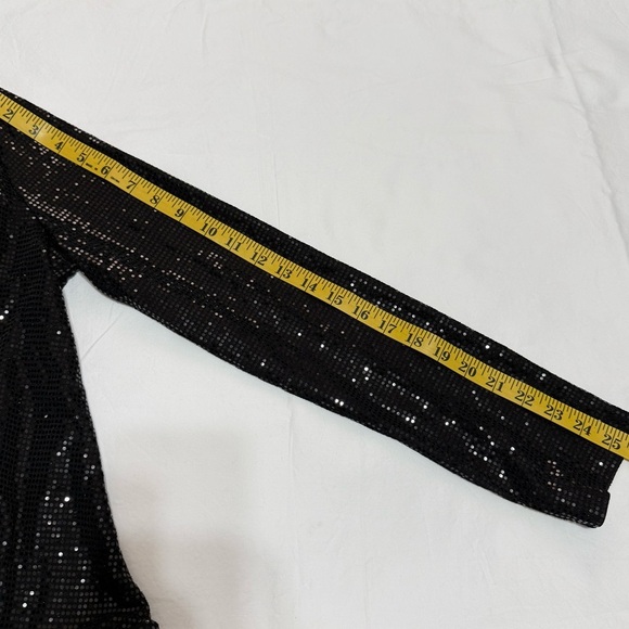 Guess Women’s Sequin Long Sleeve Body Size L Party Elegant - Picture 7 of 8